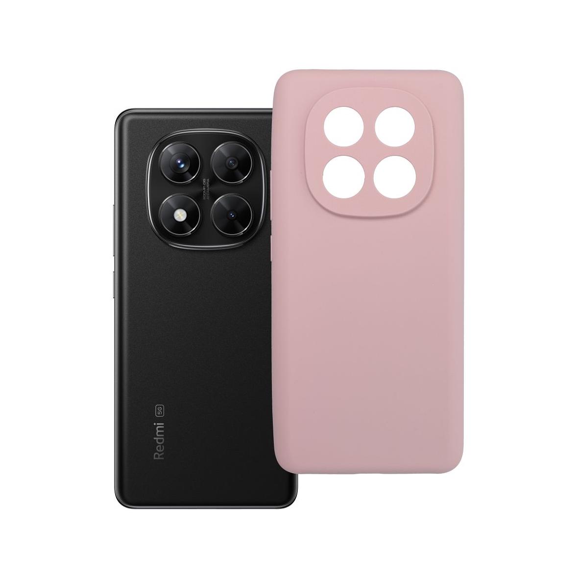 Futerał do Xiaomi Redmi Note 14 PRO 5G Silicone 2mm pudrowy róż