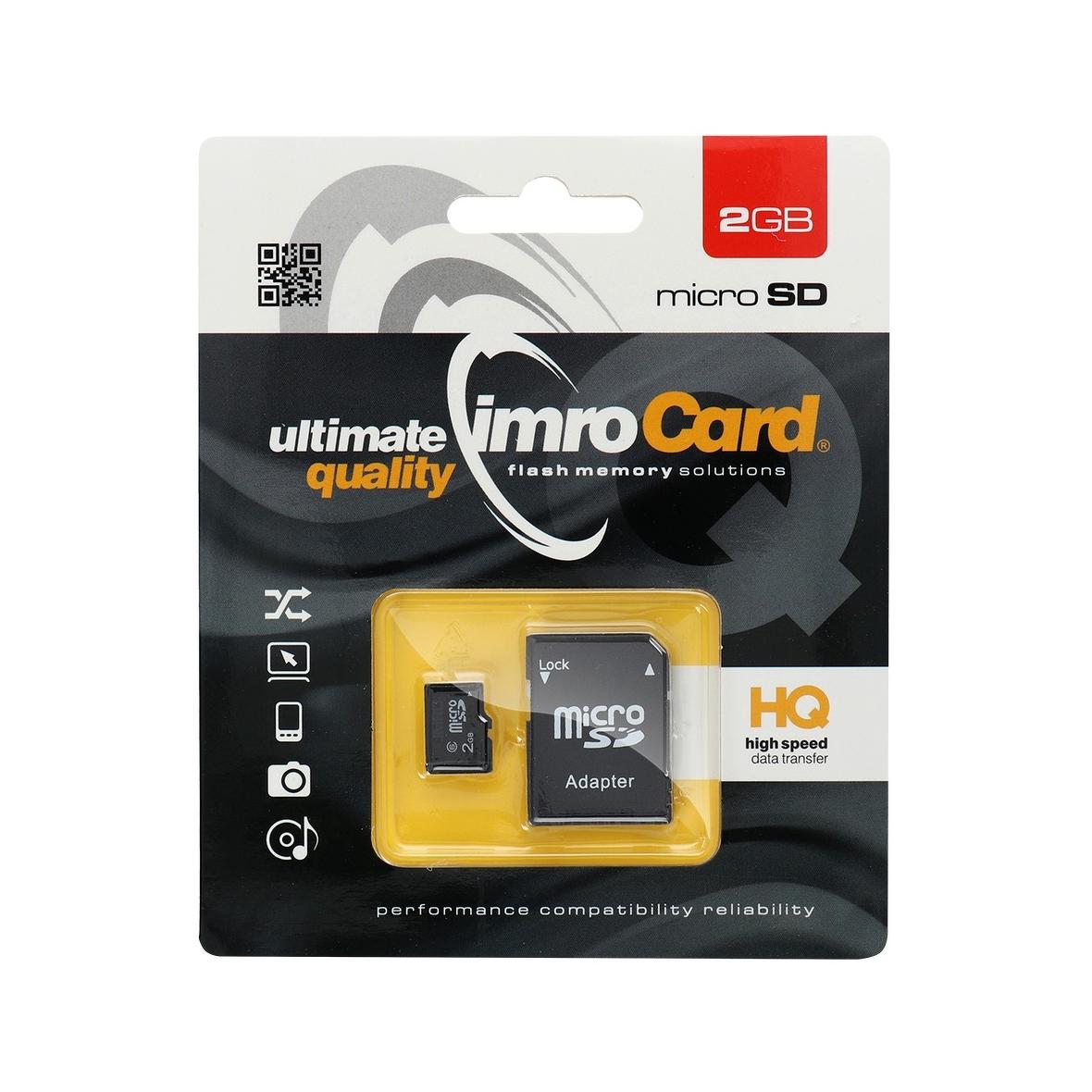 IMRO karta pamięci microSD 2GB z adapterem SD