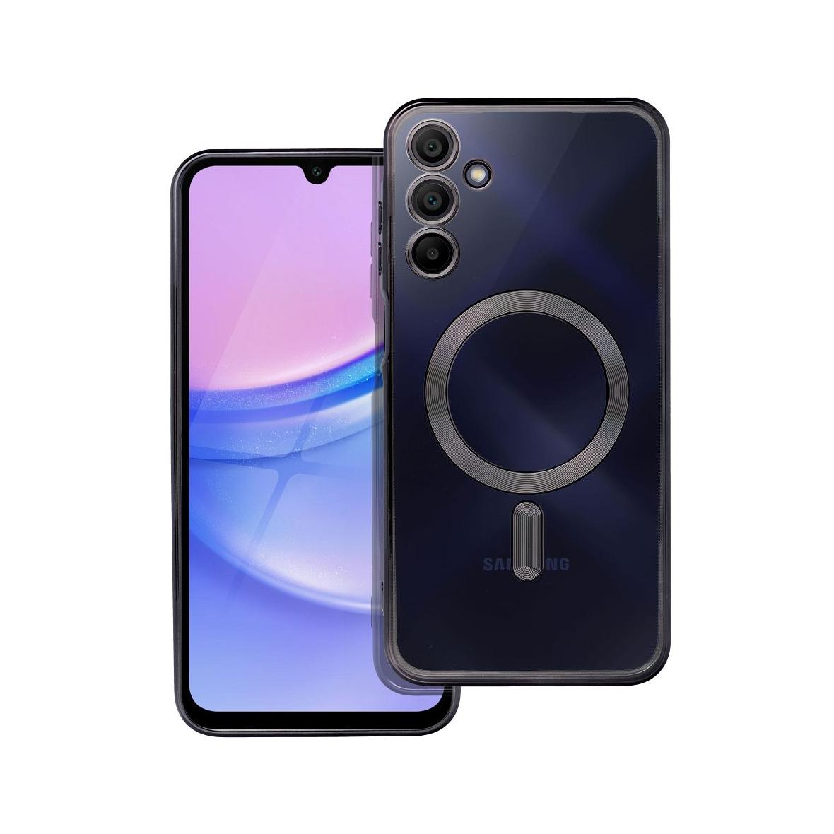 Futerał do Samsung A15 Electro Mag Cover zgodny z MagSafe czarny