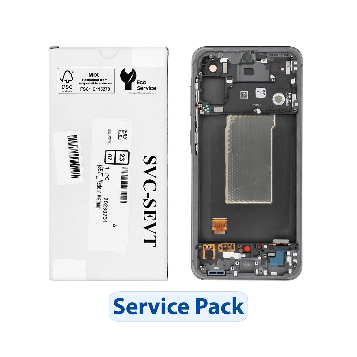 ServicePack Wyświetlacz LCD do SAMSUNG A56 5G A566B Graphite 
GH82-36829A