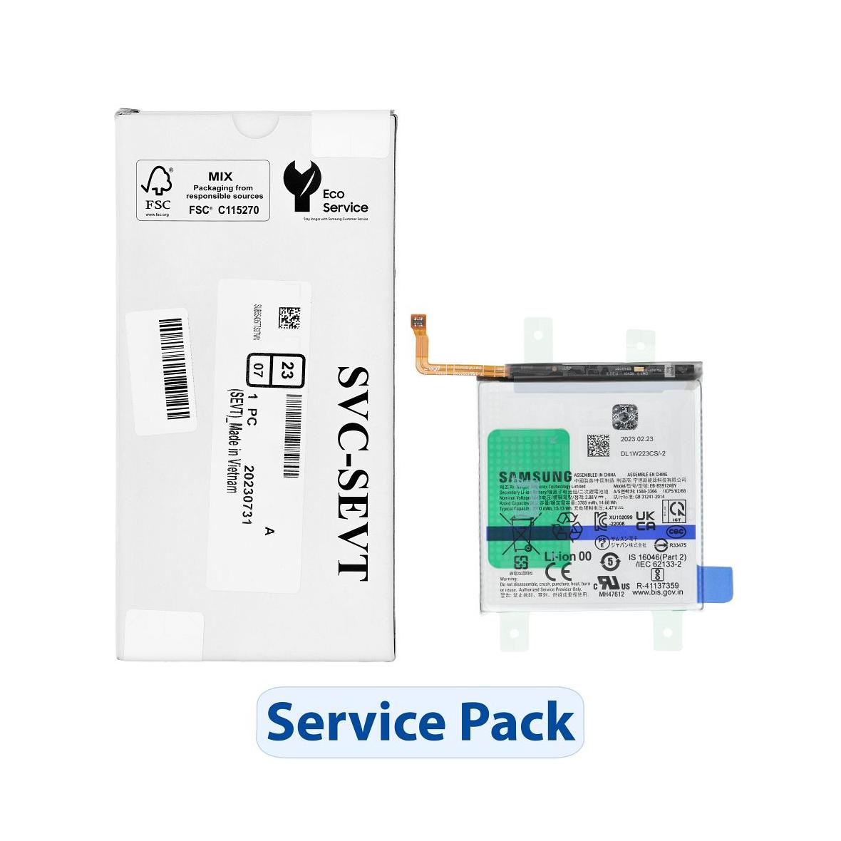 ServicePack Bateria EB-BS912ABY do SAMSUNG S23 S911B GH82-30483A