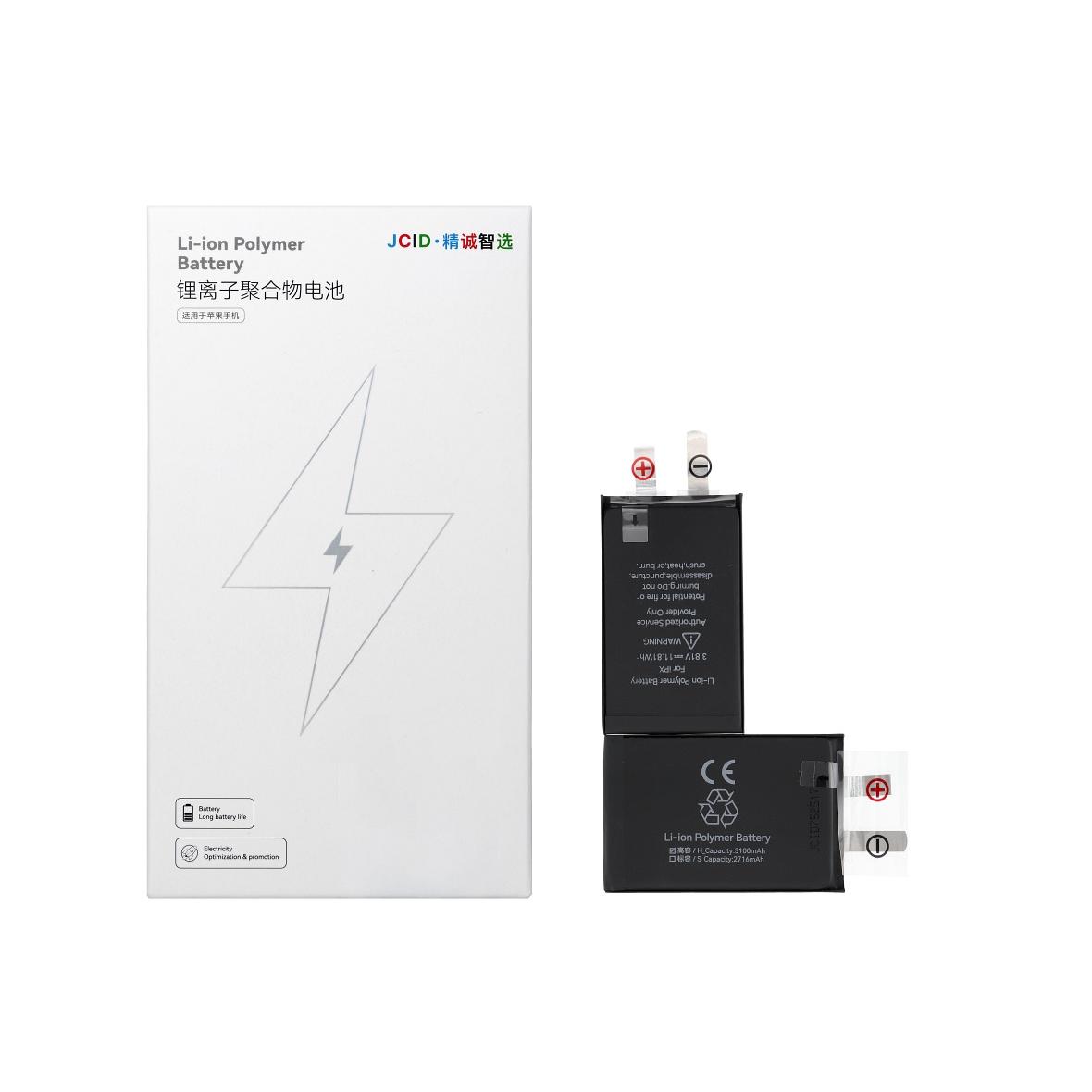 JCID Bateria bez BMS do iPhone X (zwiększona pojemność)