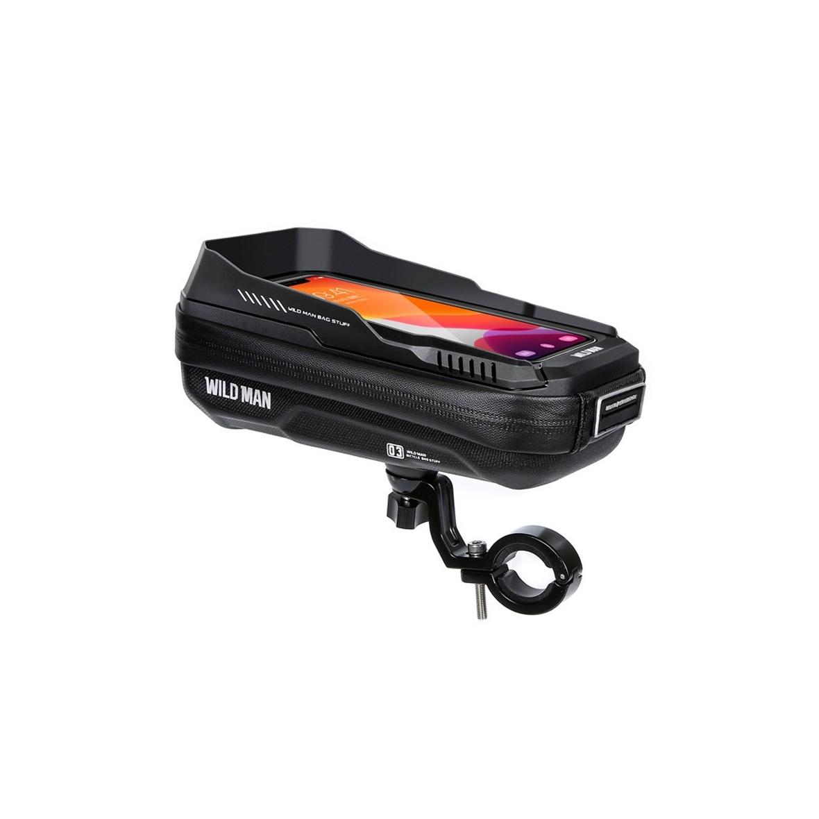 WILDMAN sakwa rowerowa na kierownicę na zamek 0,5L (4" - 7") XT3S czarna