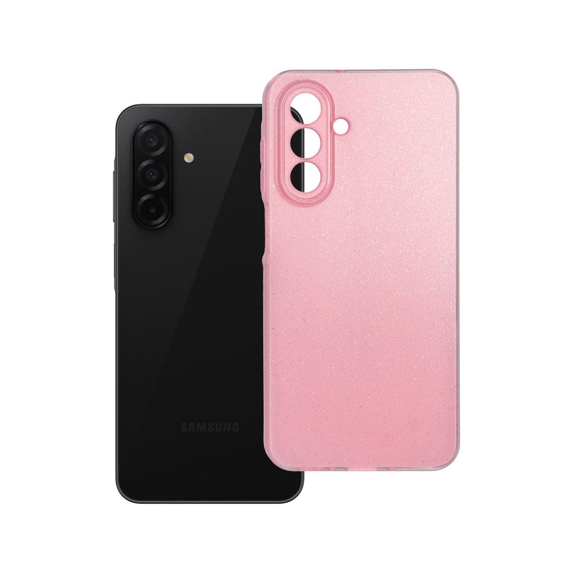 Futerał do Samsung A26 5G Clear Case 2 mm Blink różowy
