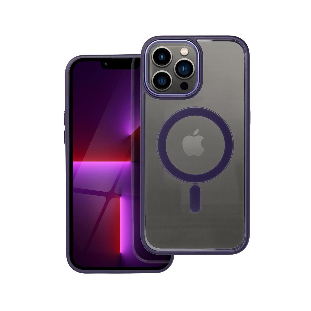 Futerał do iPhone 13 PRO MAX Color Edge Mag Cover zgodny z MagSafe fioletowy