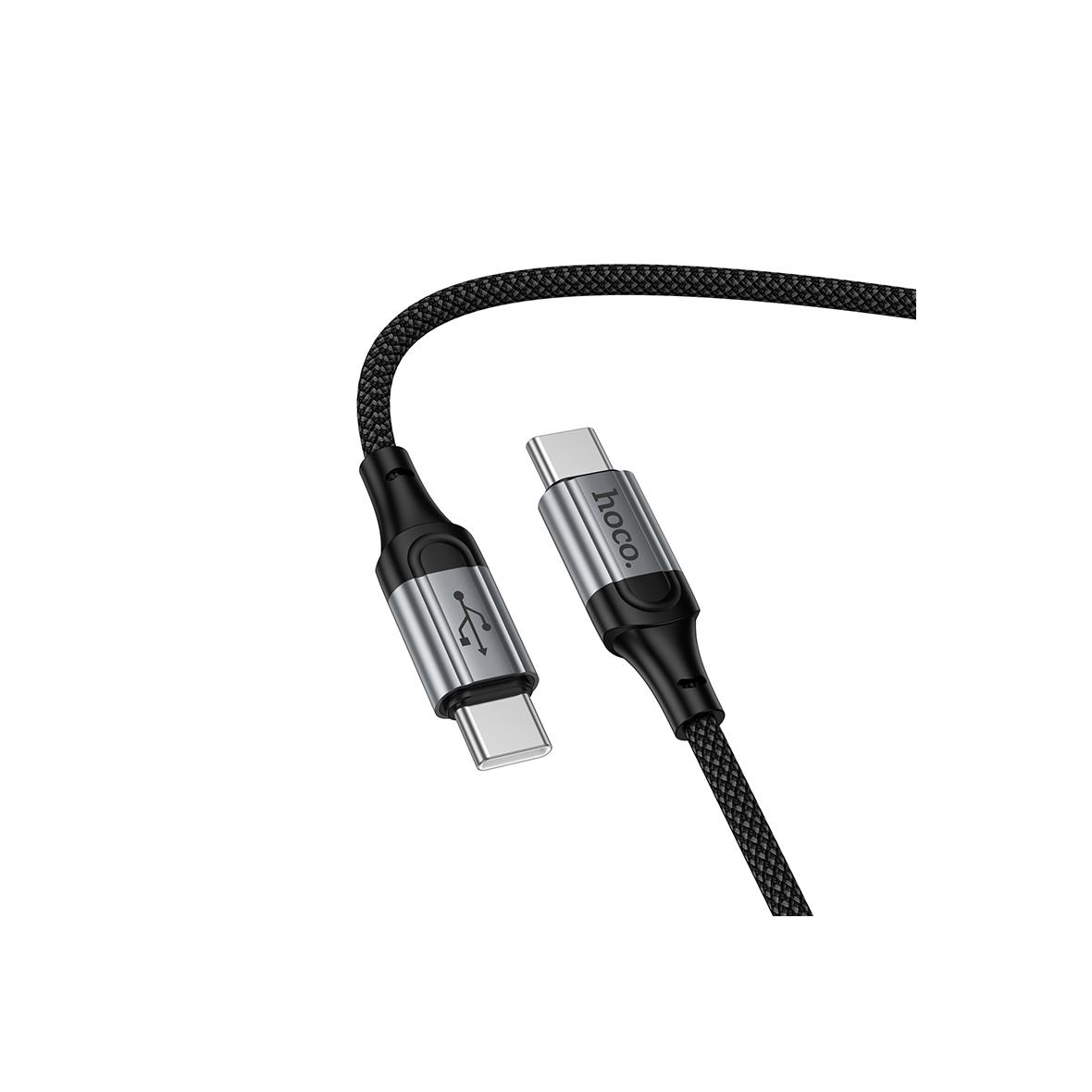 Kabel USB C do USB C Hoco PD 60W 1,5 m X121 czarny