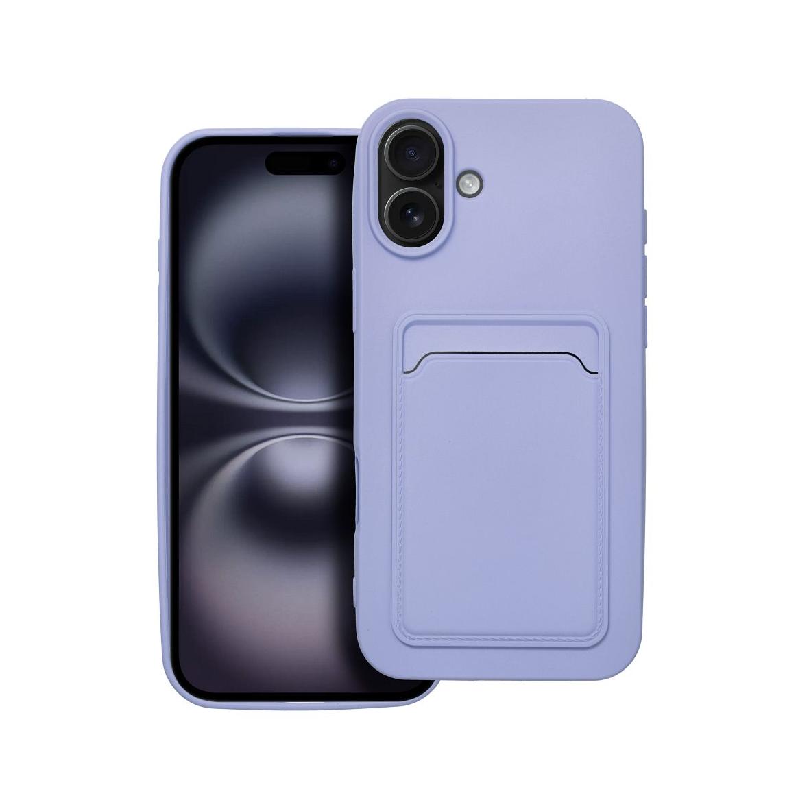 Futerał do iPhone 16 PLUS Card Case fioletowy