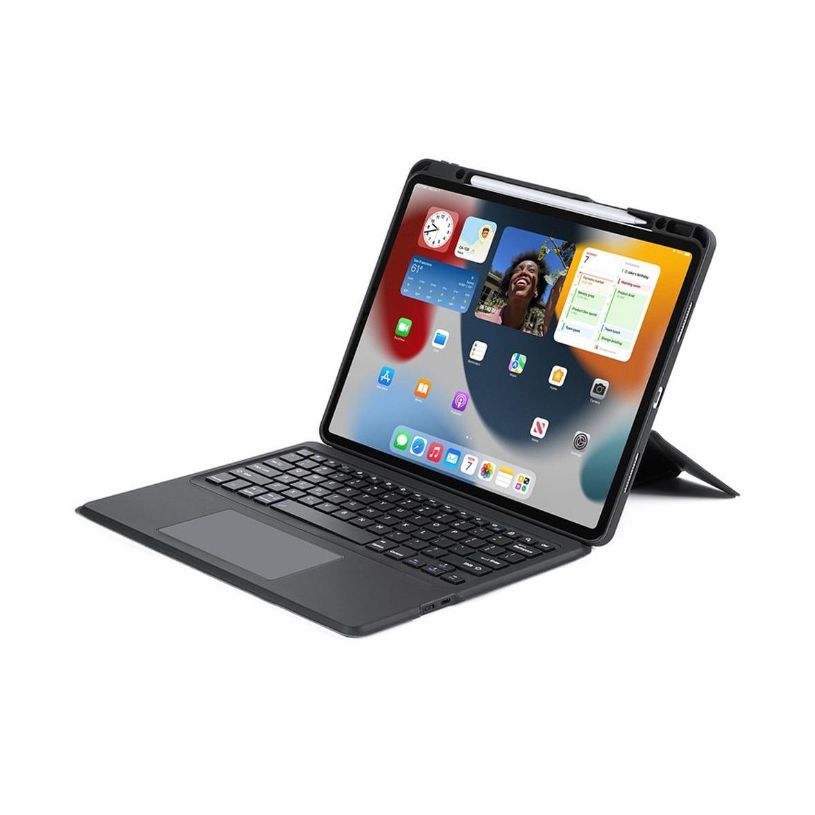 DUX DUCIS etui DK składane z klawiaturą bezprzewodową do iPad Air 13 (2024)/Pro 12.9 (2020/2021/2022) czarne
