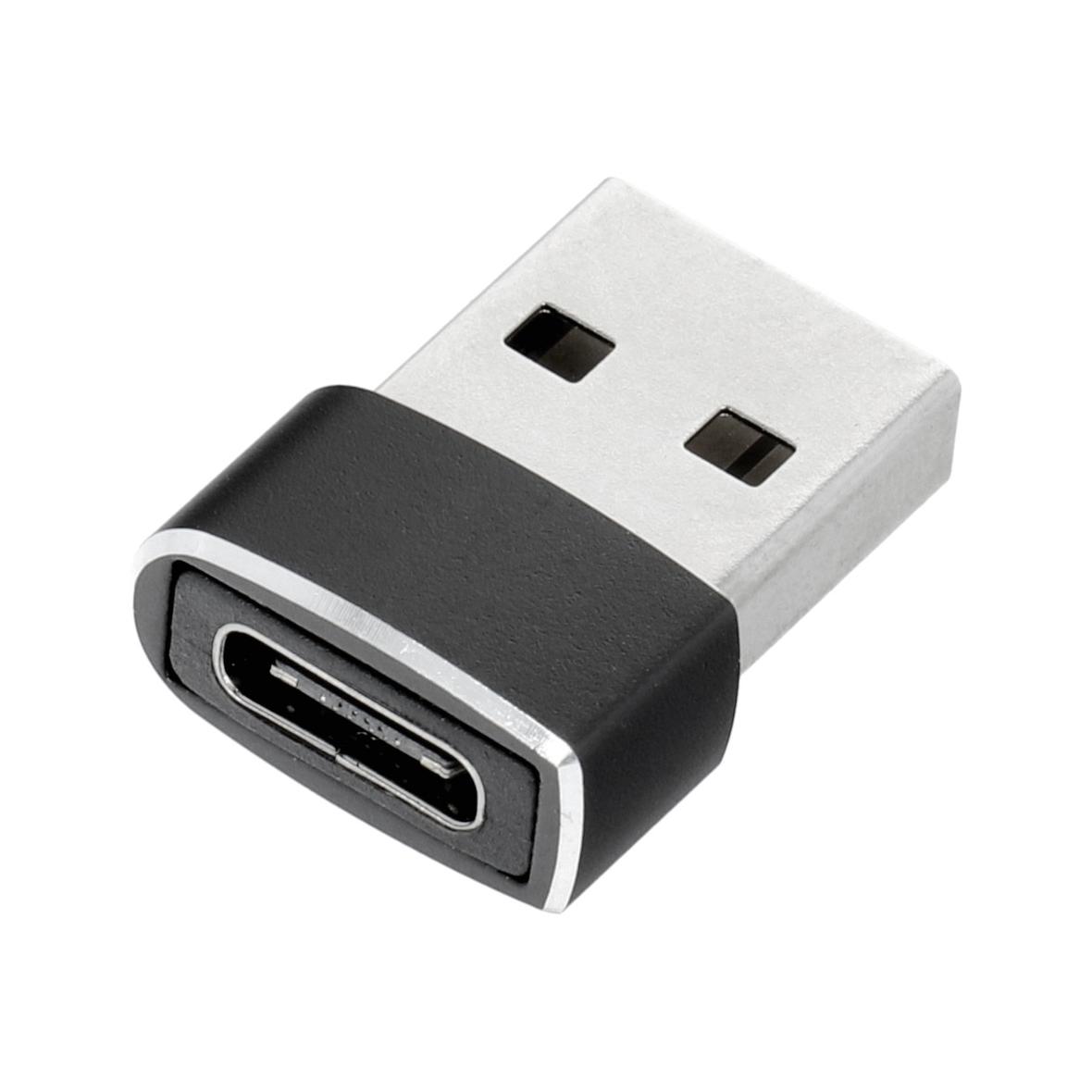 Adapter Typ C (żeński) do USB A (męski) czarny