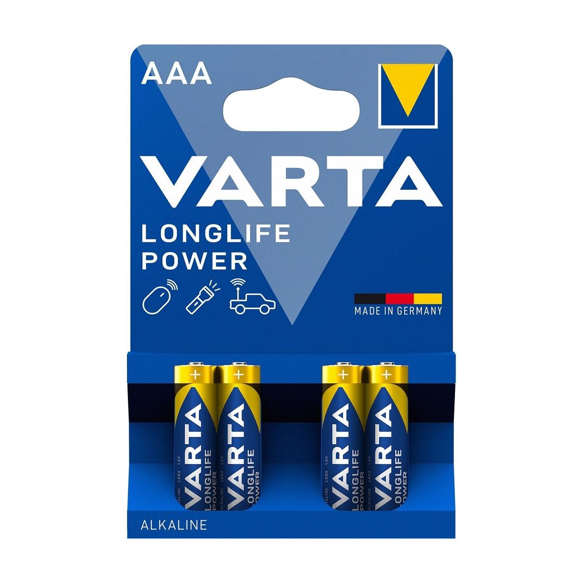VARTA bateria alkaliczna R3 (AAA) Longlife Power 4 szt