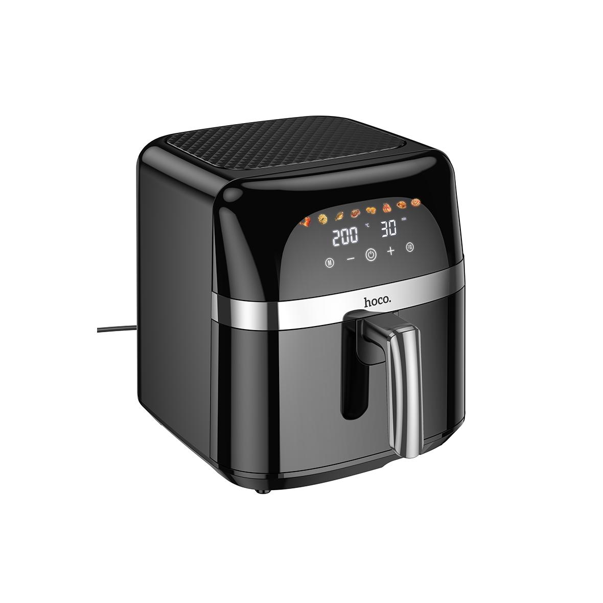Frytkownica beztłuszczowa Air Fryer Hoco z ekranem dotykowym 8L 1700W HE20 czarna