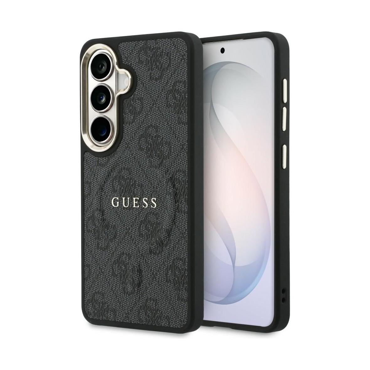 GUESS futerał do SAMSUNG S26 GUHMS26SP4MSEGCK (4G Embossed Ring MagSafe) czarny