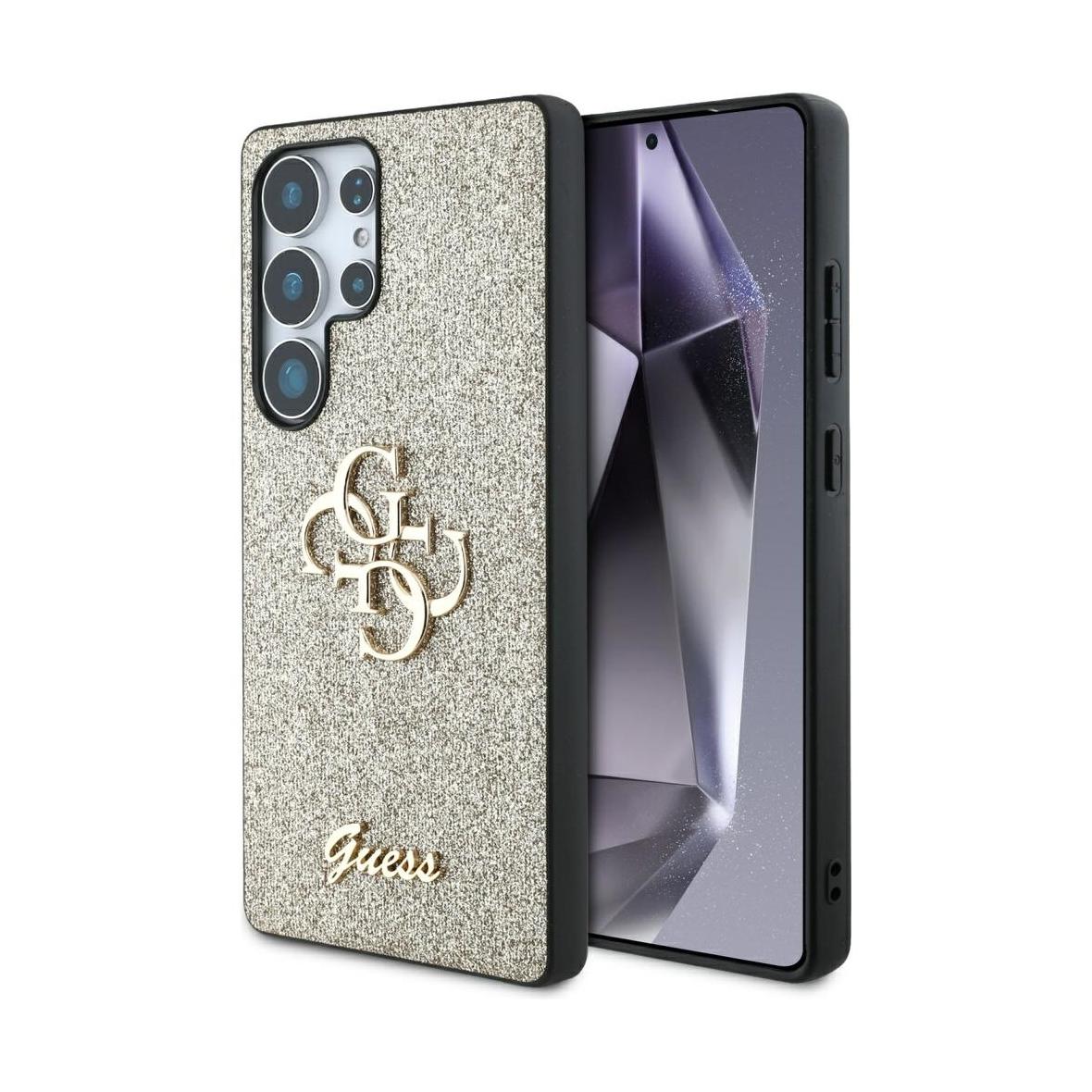GUESS futerał do SAMSUNG S25 Ultra GUHCS25LHG4SGD (Fixed Glitter Big 4G) złoty