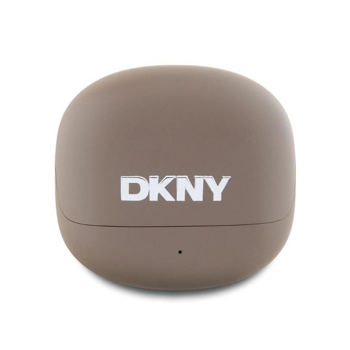 Słuchawki bezprzewodowe douszne Dkny TWS Satiny Finish DKTWST6AEHLW brązowe