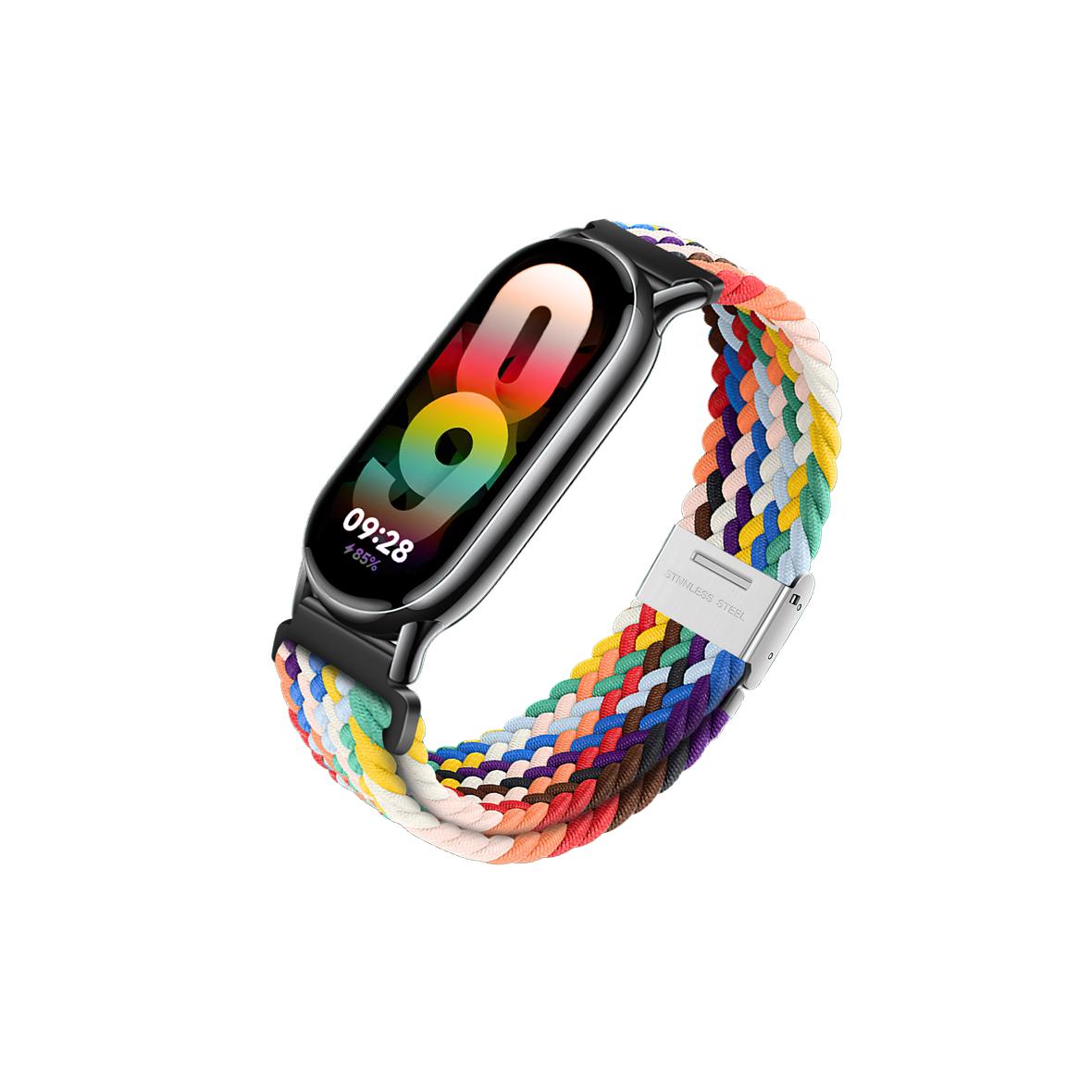 Pasek do Mi Band 8 Xiaomi Forcell F-Design FX5 sprzączka włókno poliestrowe mix kolorów