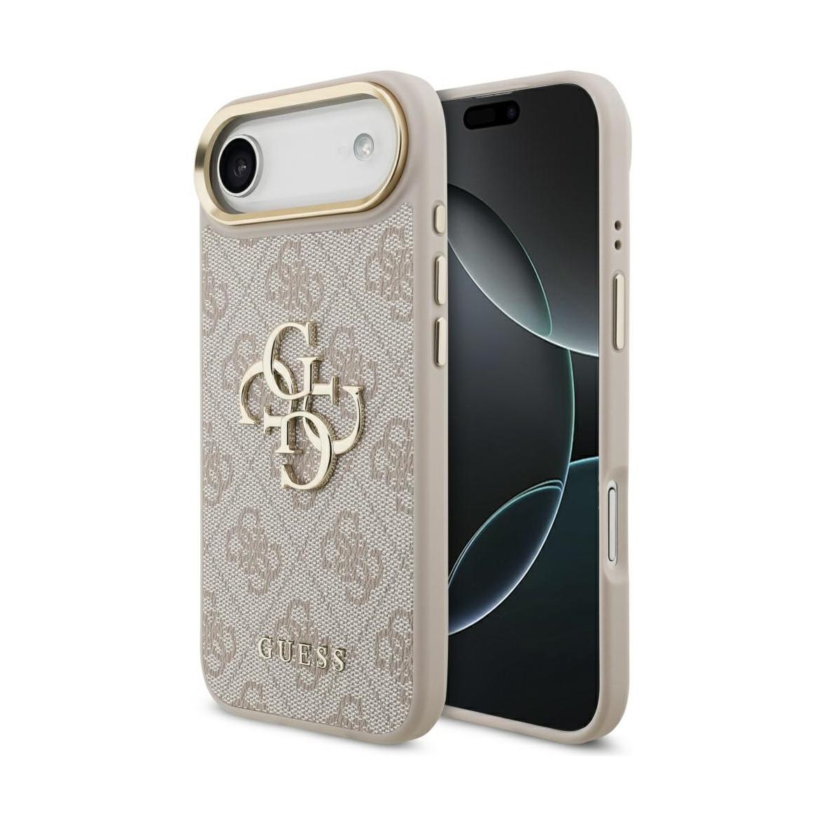 GUESS futerał do IPHONE 17 Air GUHCP17M4GMGCPI (PU W/ Big 4G Classic Logo) złoto różowy