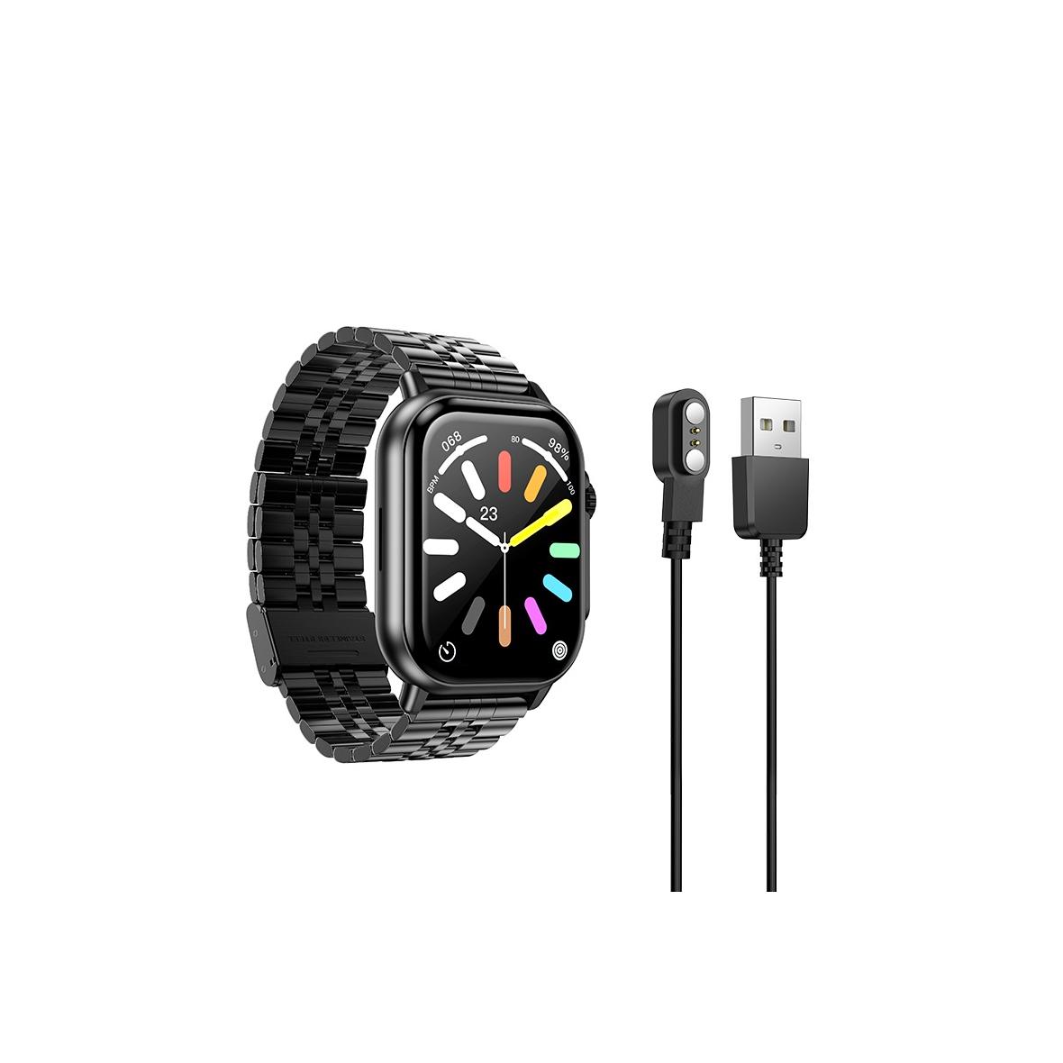 Smartwatch Hoco 2,02" TFT z fukcją rozmowy DYD02 czarny