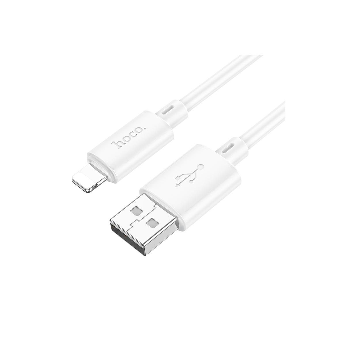 Kabel USB A do Lightning Hoco 2,4A 2 m X88 biały