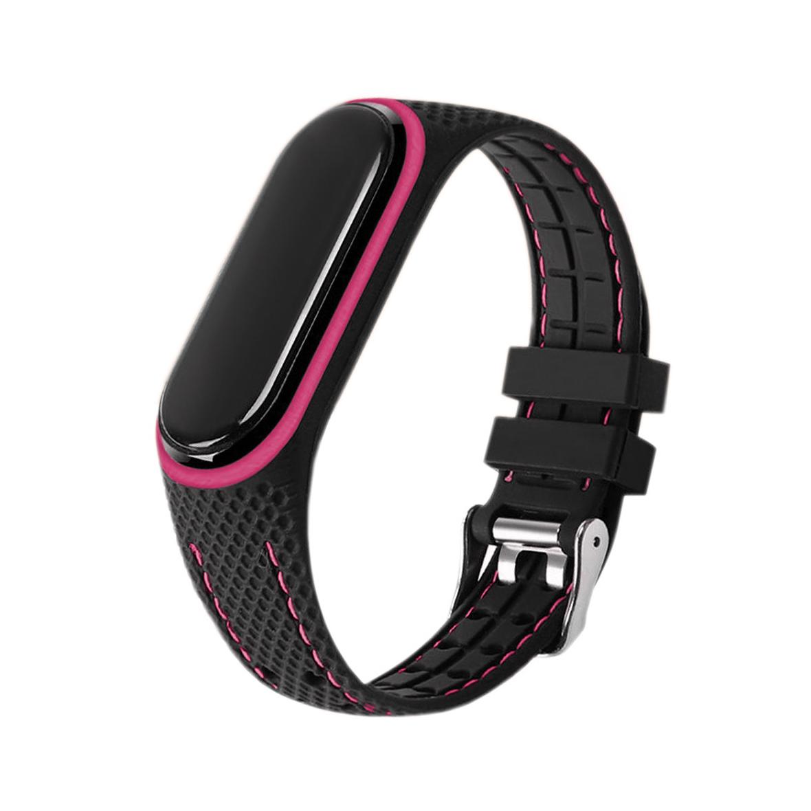Pasek z elastomeru LIFESTYLE do XIAOMI Mi Band 7 czarny (06)