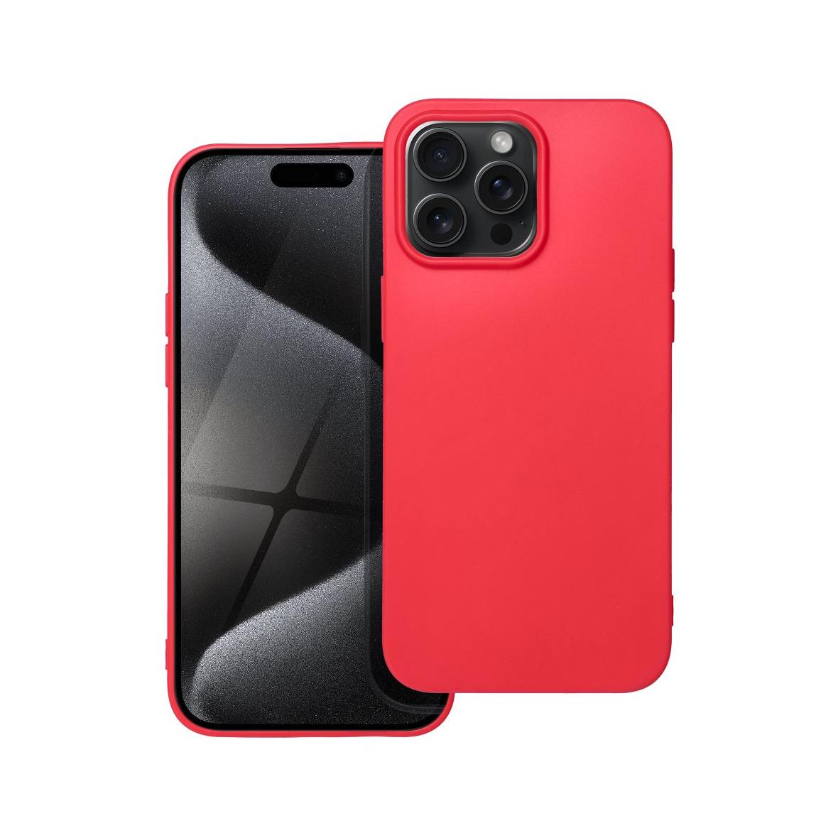 Futerał do iPhone 15 PRO MAX Soft czerwony