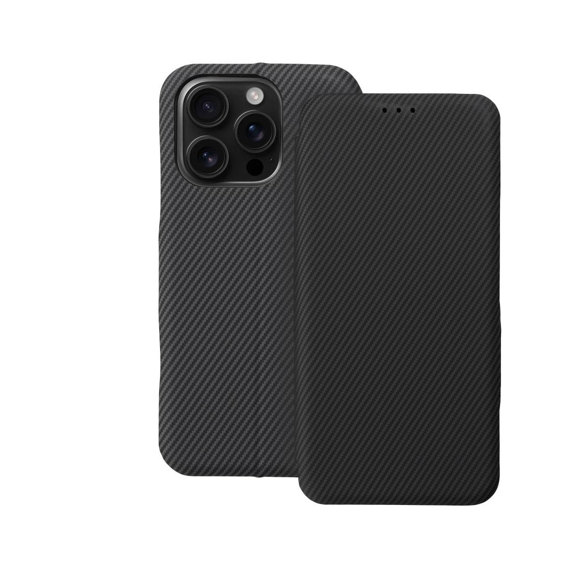 Etui z klapką na iPhone 16 PRO Folio Side Magnet szare