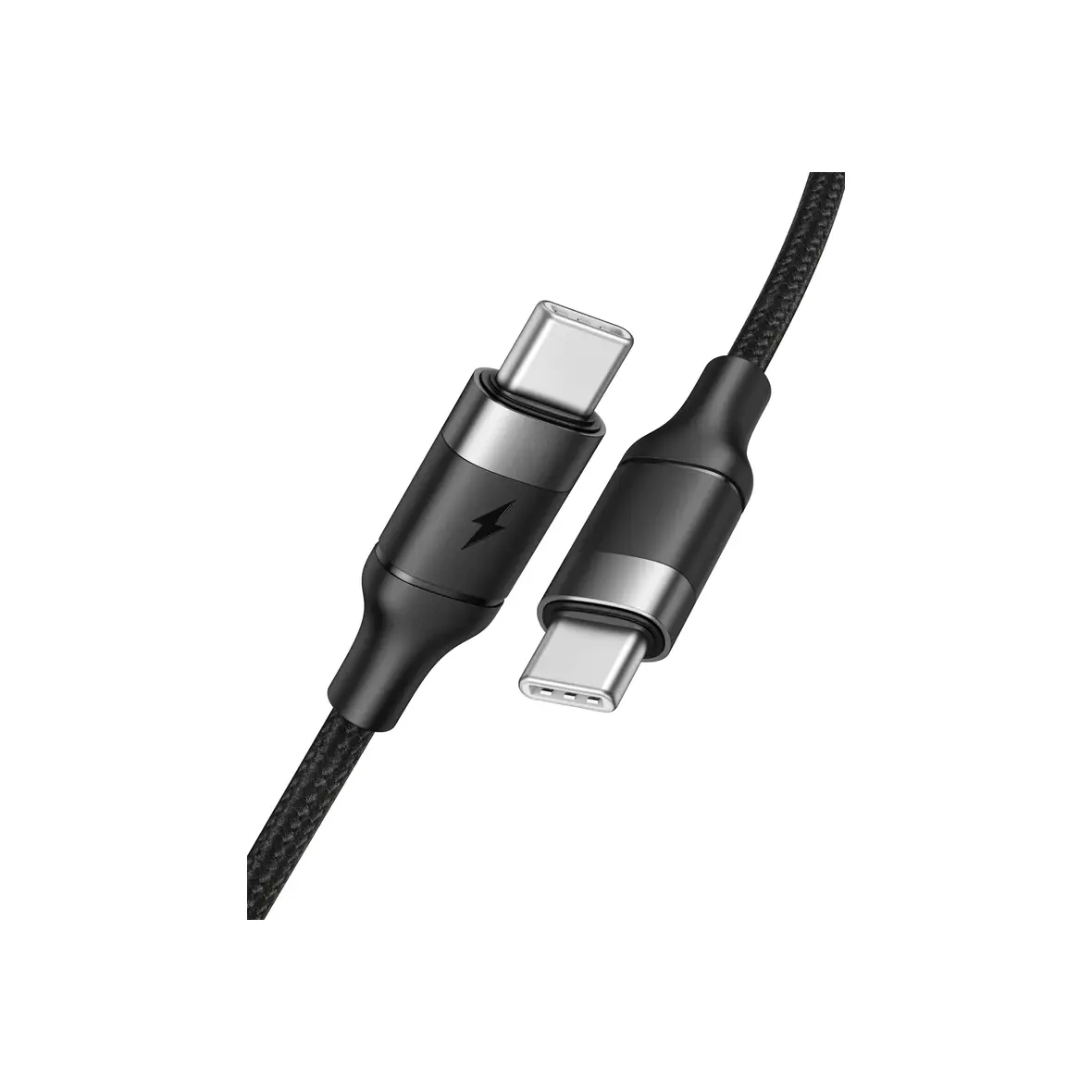 Kabel USB C do USB C VEGER PD 5A 100W 1,5 m CC02 czarny