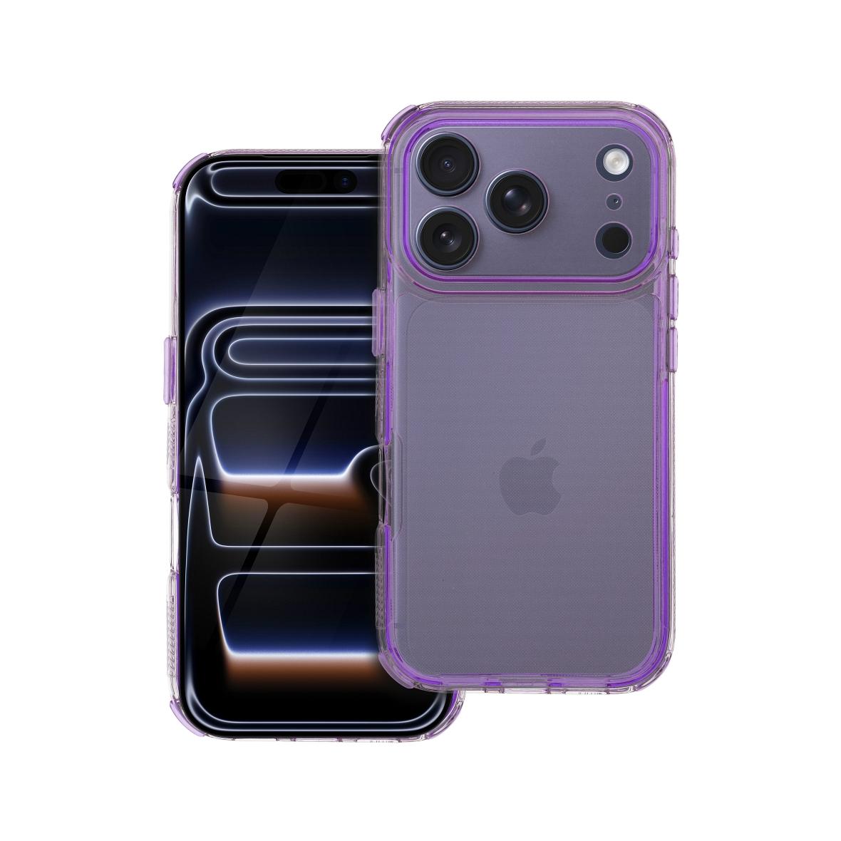 Futerał do iPhone 17 PRO Matrix Clear jasnofioletowy