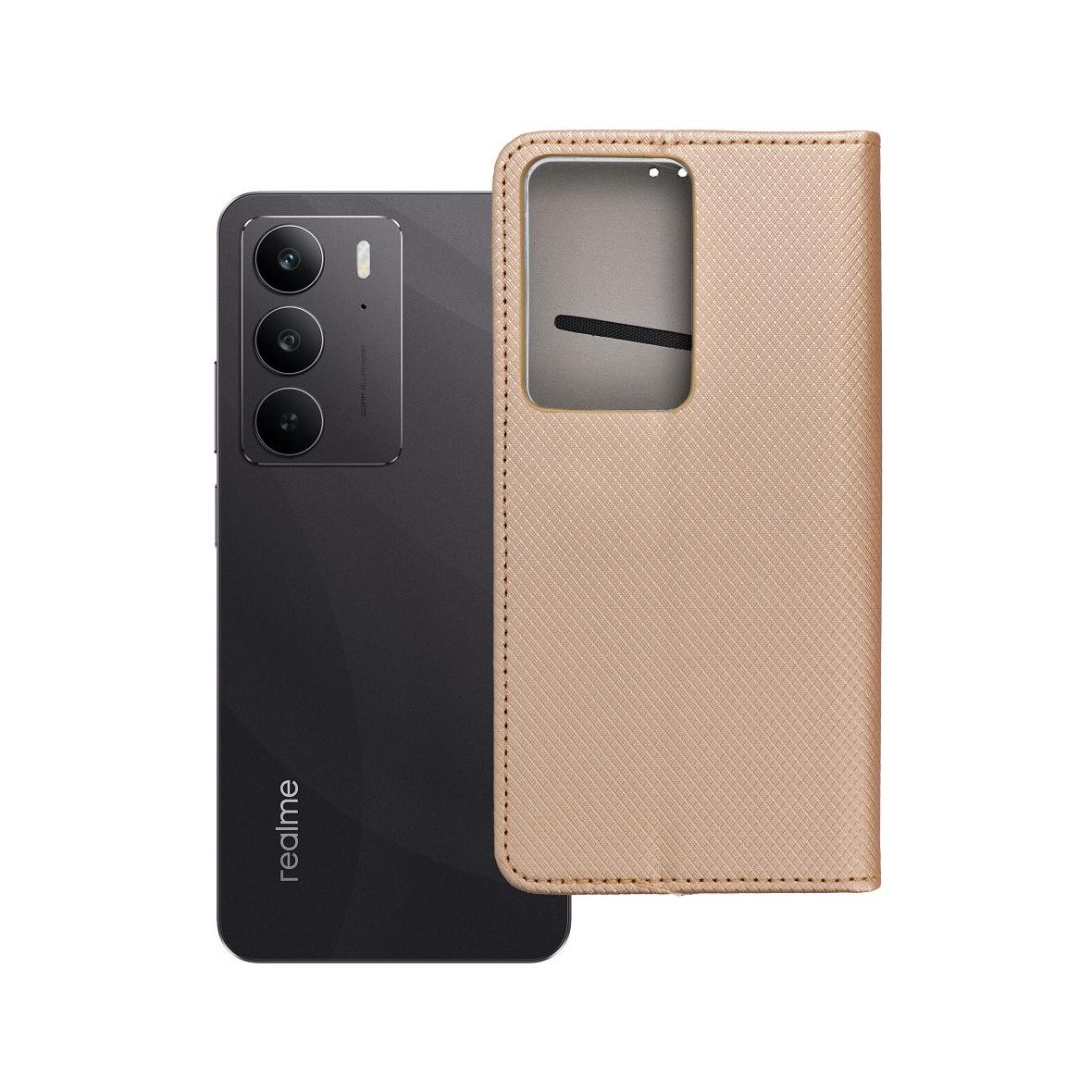 Etui z klapką na Realme C75 Smart Case Book złote
