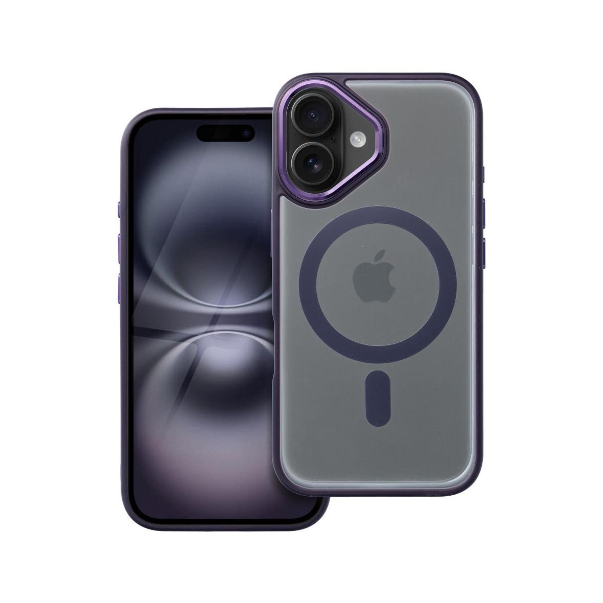 Futerał MATTE MAG COVER kompatybilny z MagSafe do IPHONE 16 fioletowy