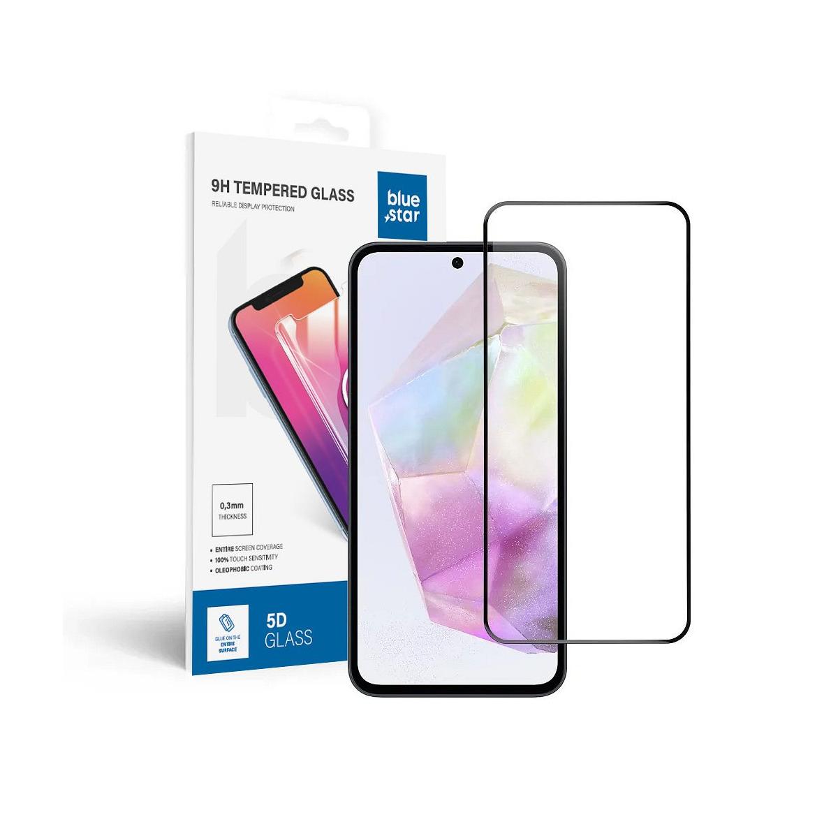Szkło hartowane do Samsung Galaxy A35 5G (full glue / case friendly) Blue Star 5D czarne