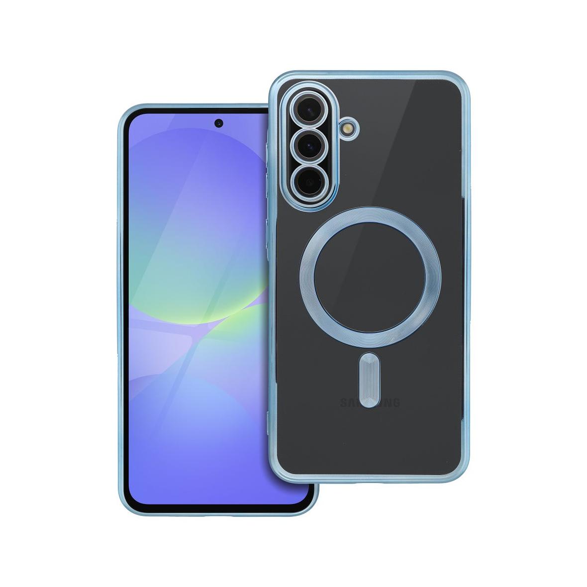 Futerał do Samsung A36 Electro Mag Cover zgodny z MagSafe niebieski