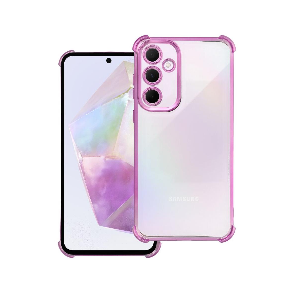 Futerał do Samsung A35 Antishock Electro purpurowy