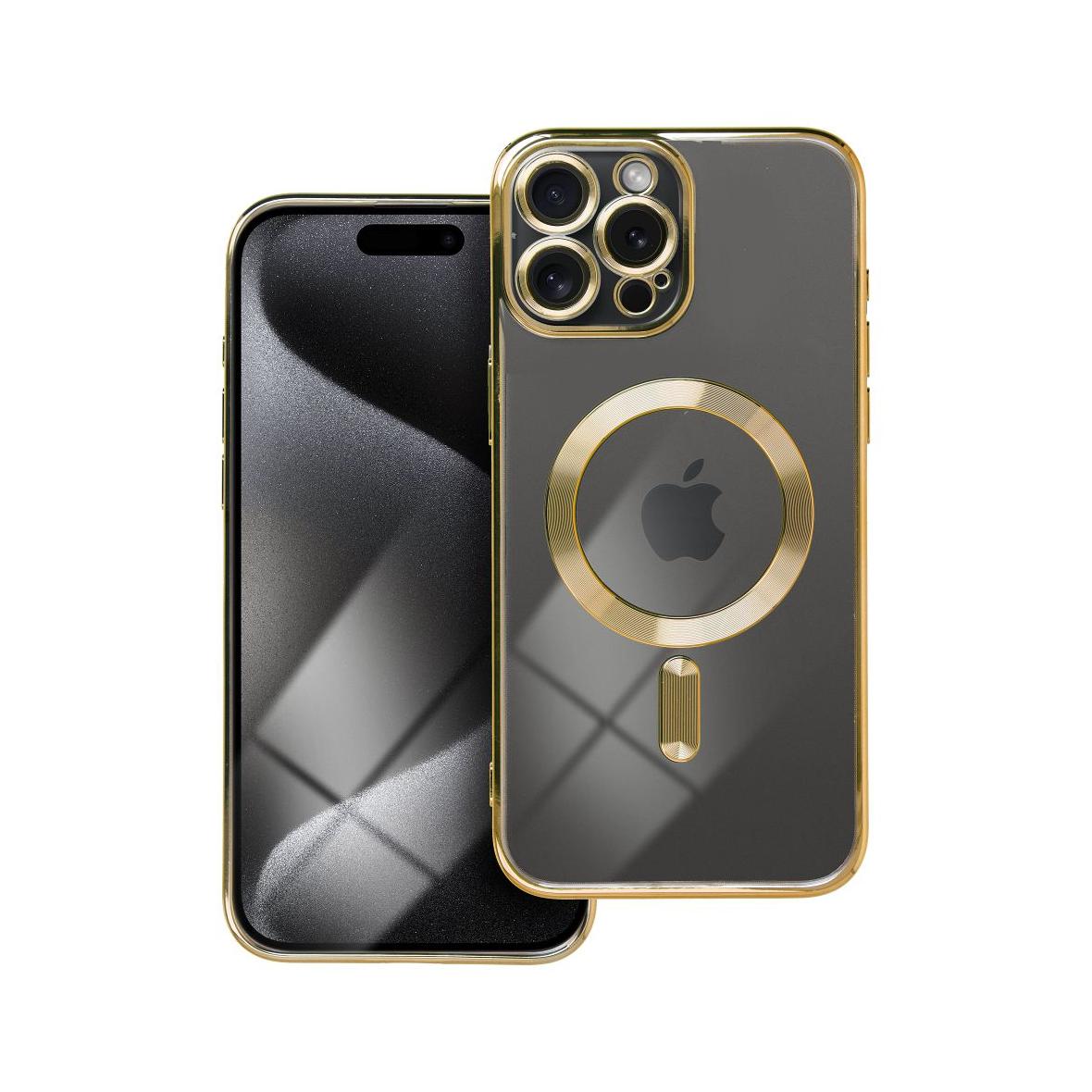 Futerał do iPhone 15 PRO MAX Electro Mag Cover zgodny z MagSafe złoty