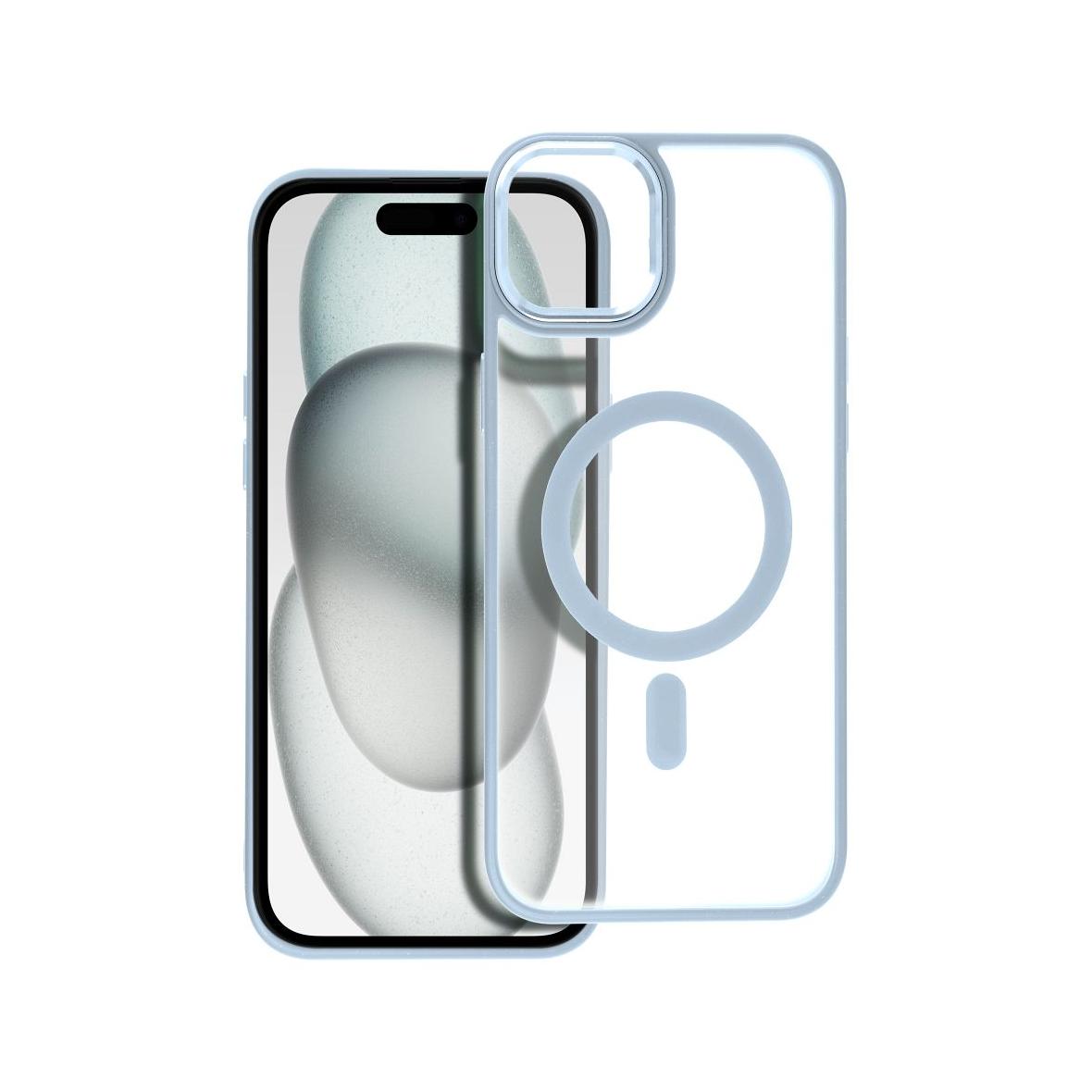 Futerał MATTE MAG COVER kompatybilny z MagSafe do IPHONE 15 Plus niebieski