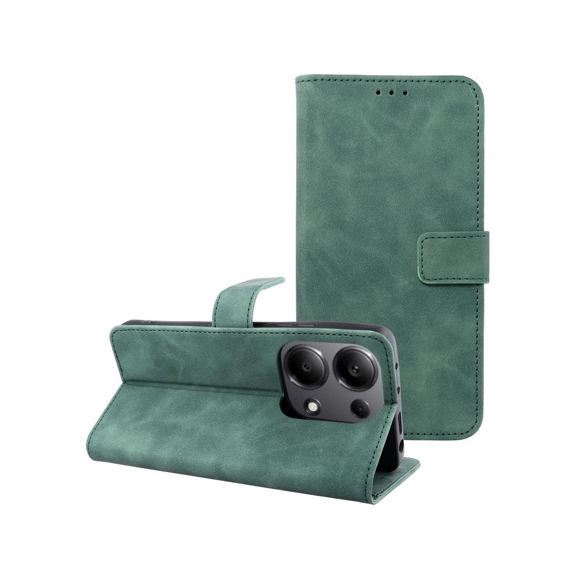 Etui z klapką na Xiaomi Redmi NOTE 13 PRO 4G / POCO M6 PRO 4G Tender Book zielone