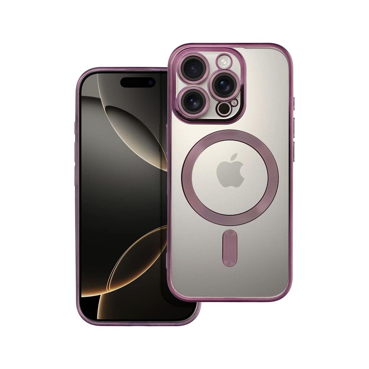 Futerał do iPhone 16 PRO Electro Mag Cover zgodny z MagSafe fioletowy