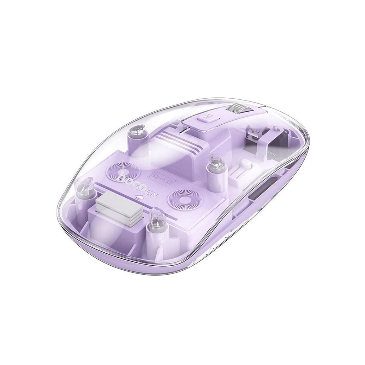 Myszka bezprzewodowa Hoco 2,4G 1600 dpi GM29 fioletowa