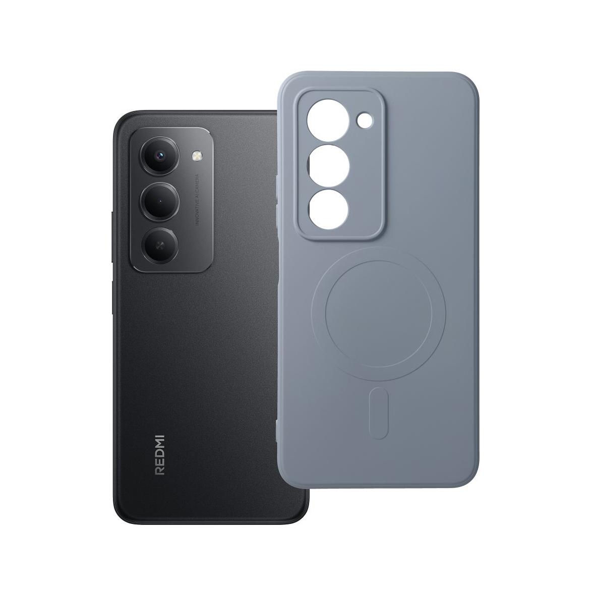 Futerał do Xiaomi Redmi 15 4G / 5G (171,1mm) Silicone Mag Cover zgodny z MagSafe jasnoniebieski