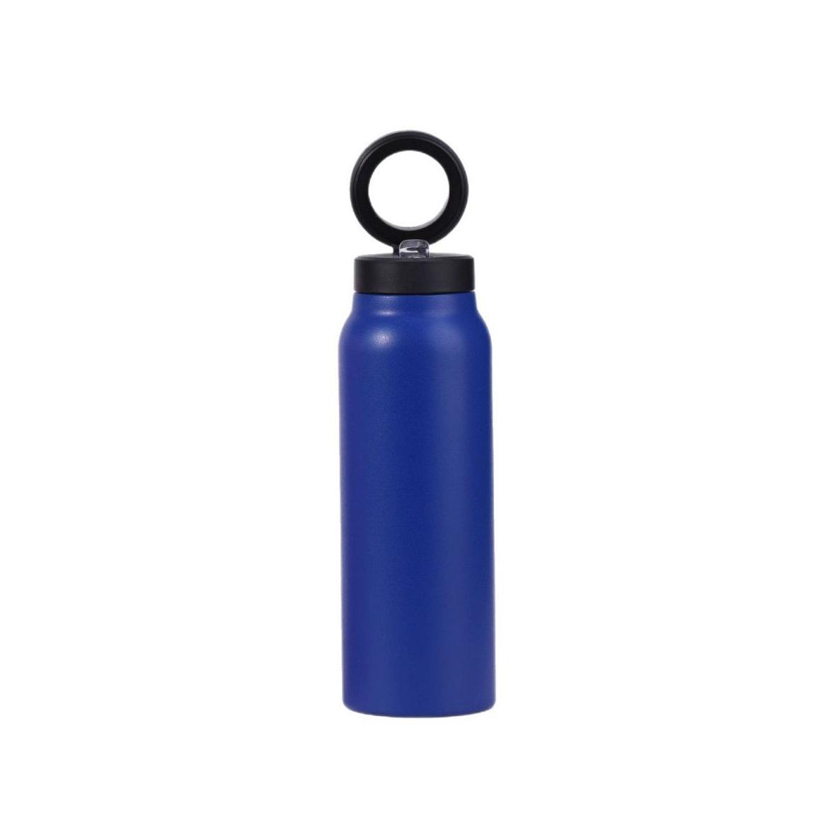 Butelka / bidon na wodę metal z uchwytem kompatybilnym z Magsafe 750ml niebieski