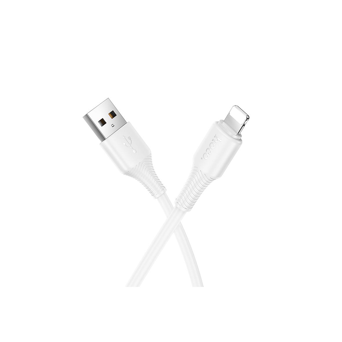 Kabel USB A do Lightning Hoco 2,4A 1 m X120 biały