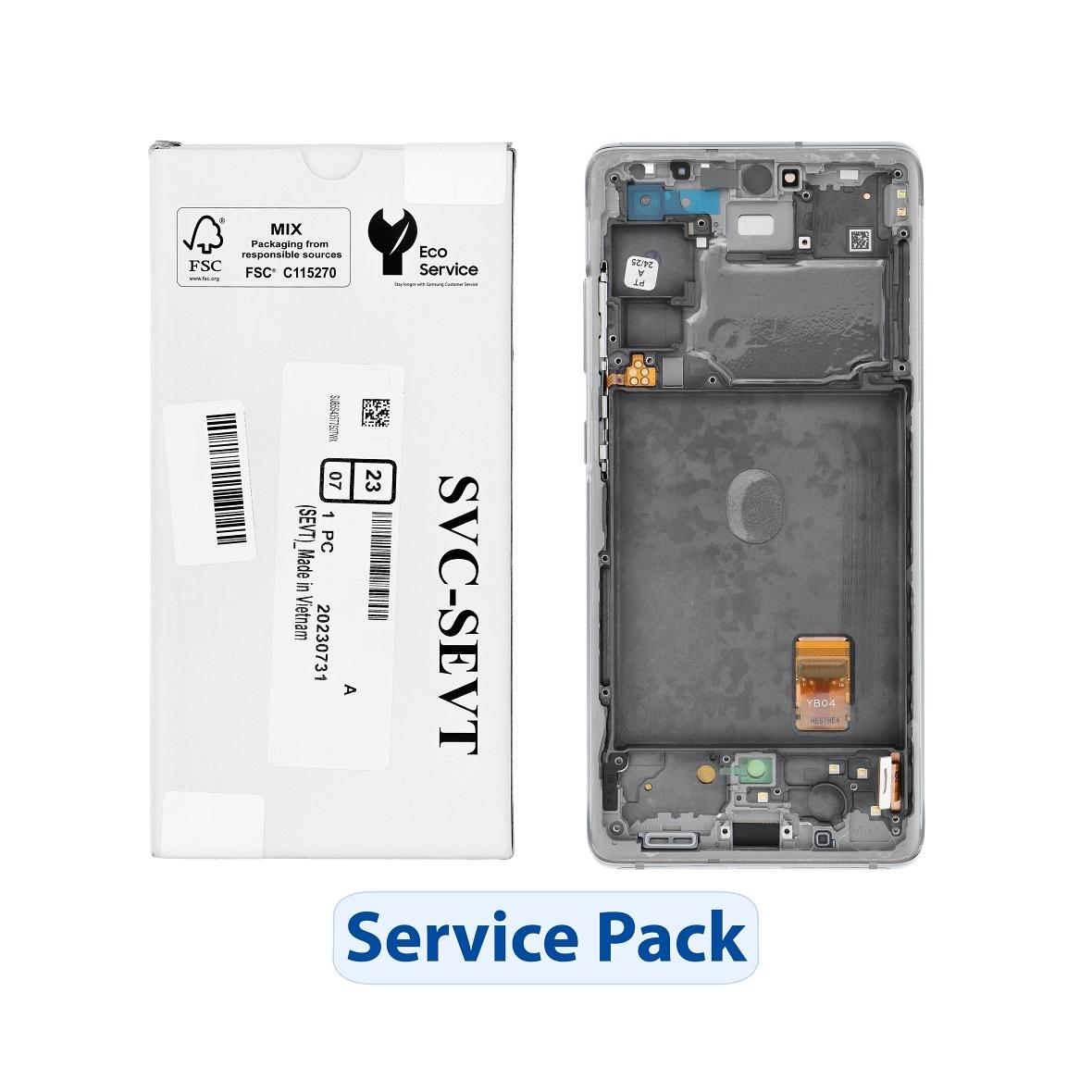 ServicePack Wyświetlacz LCD SAMSUNG S20 FE 4G/5G G780F/G781F 
GH82-31329B White