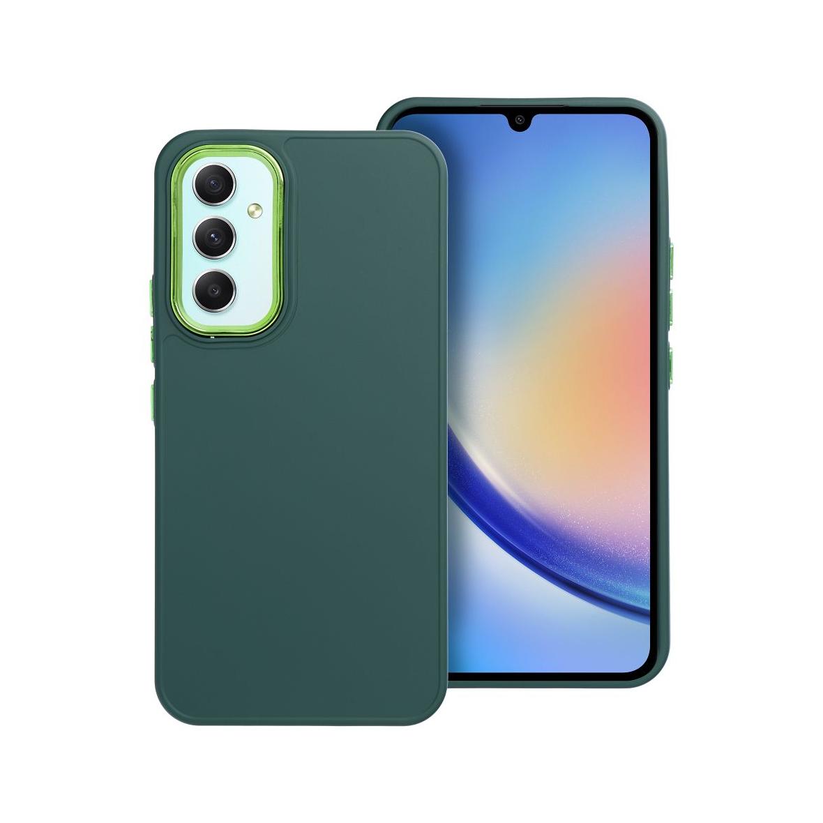 Futerał do Samsung A54 5G Frame zielony