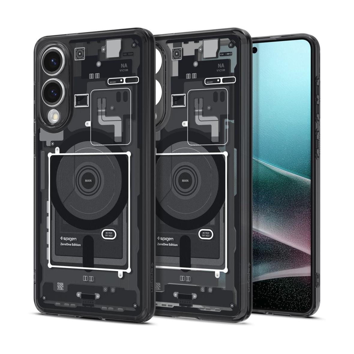 SPIGEN futerał ULTRA HYBRID MAG kompatybilny z MagSafe do SAMSUNG S25 Edge zero one black