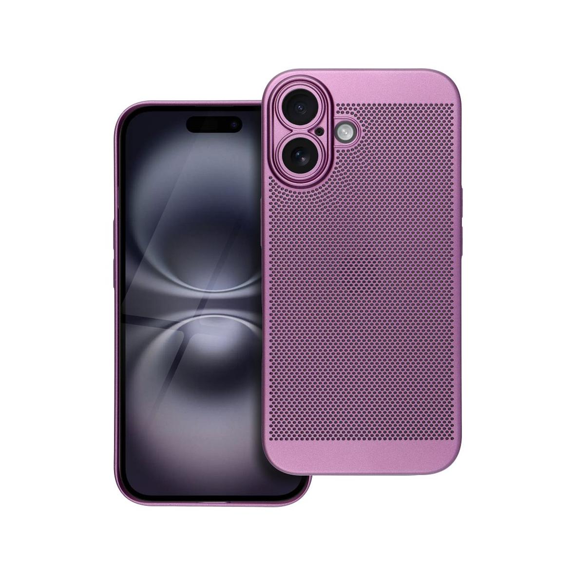 Futerał do iPhone 16 Breezy fioletowy