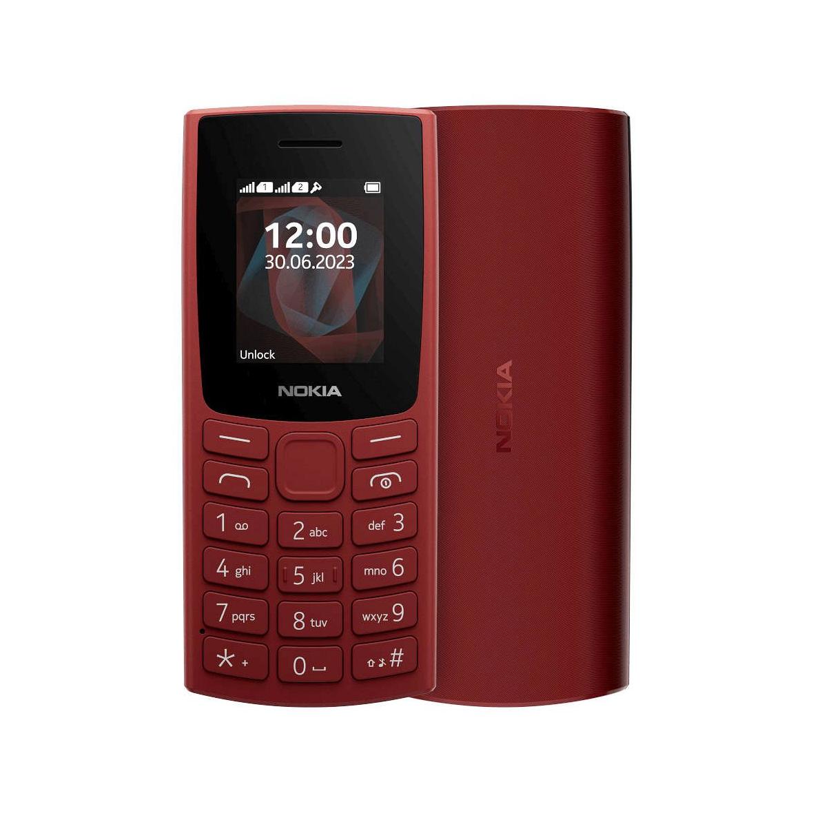 NOKIA telefon komórkowy 105 TA-1557 DS czerwony