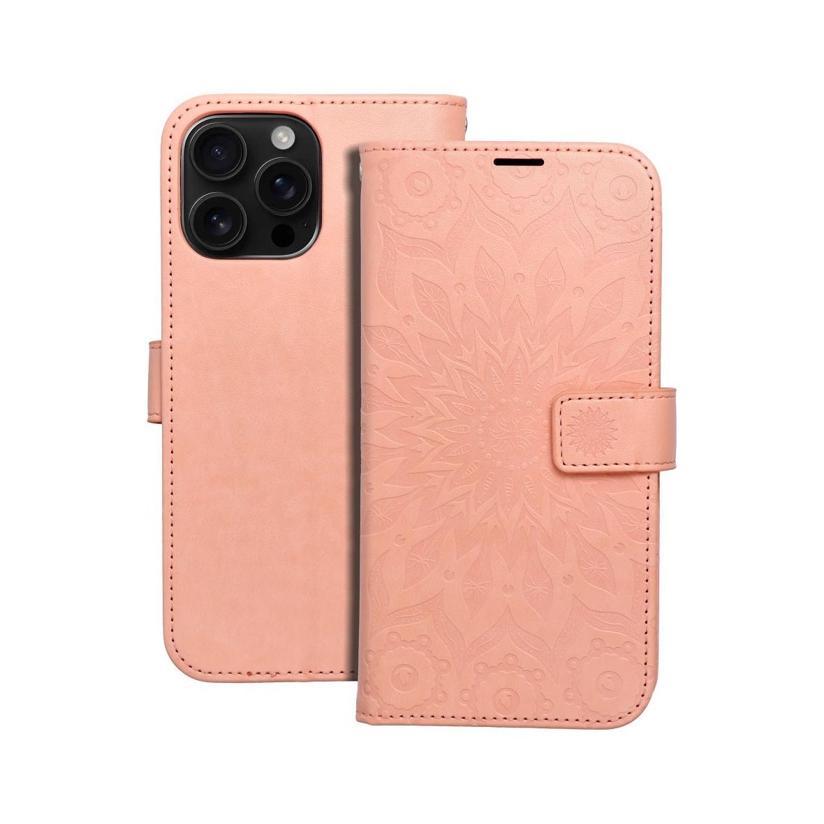 Etui z klapką na iPhone 16 PRO MAX Mezzo Book mandala peach fuzz