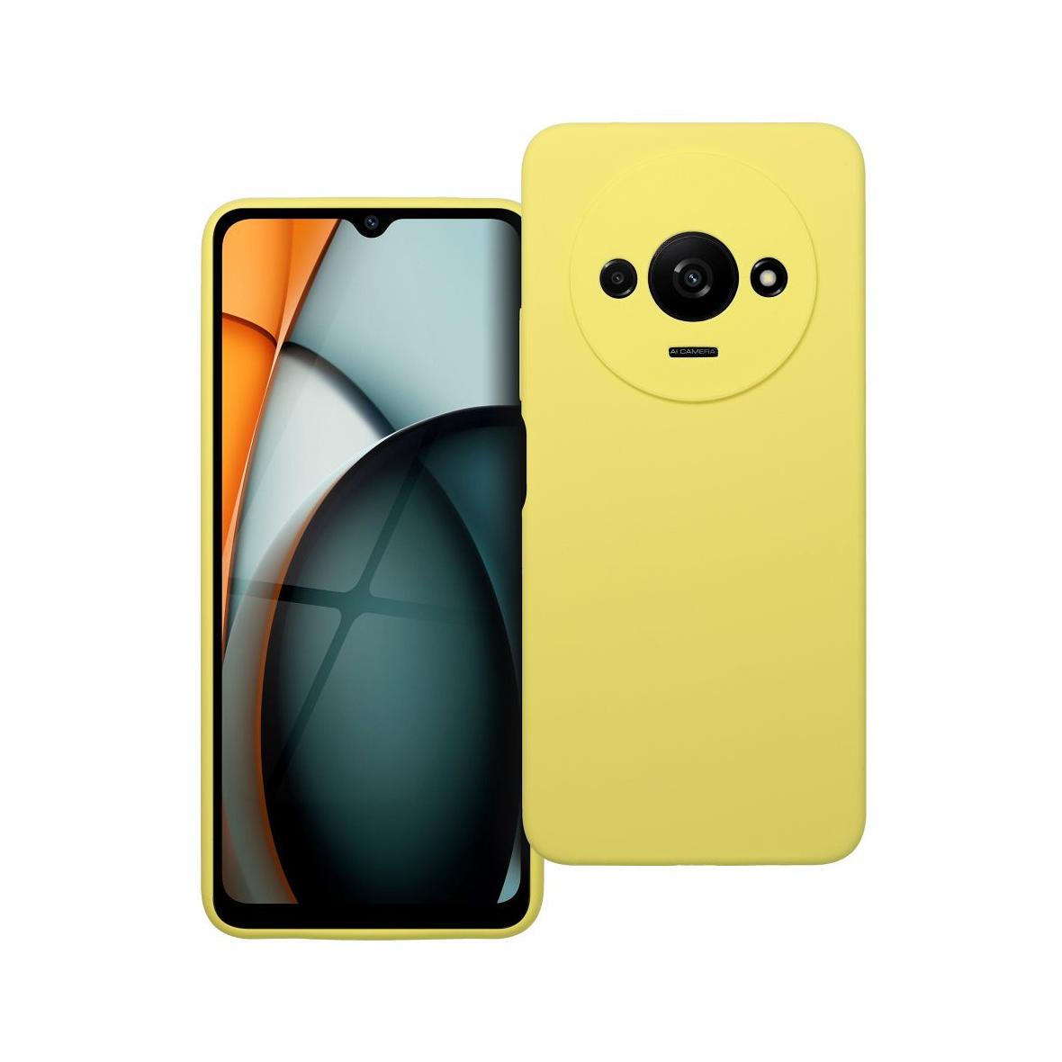 Futerał do Xiaomi Redmi A3 4G Silicone 2mm żółty