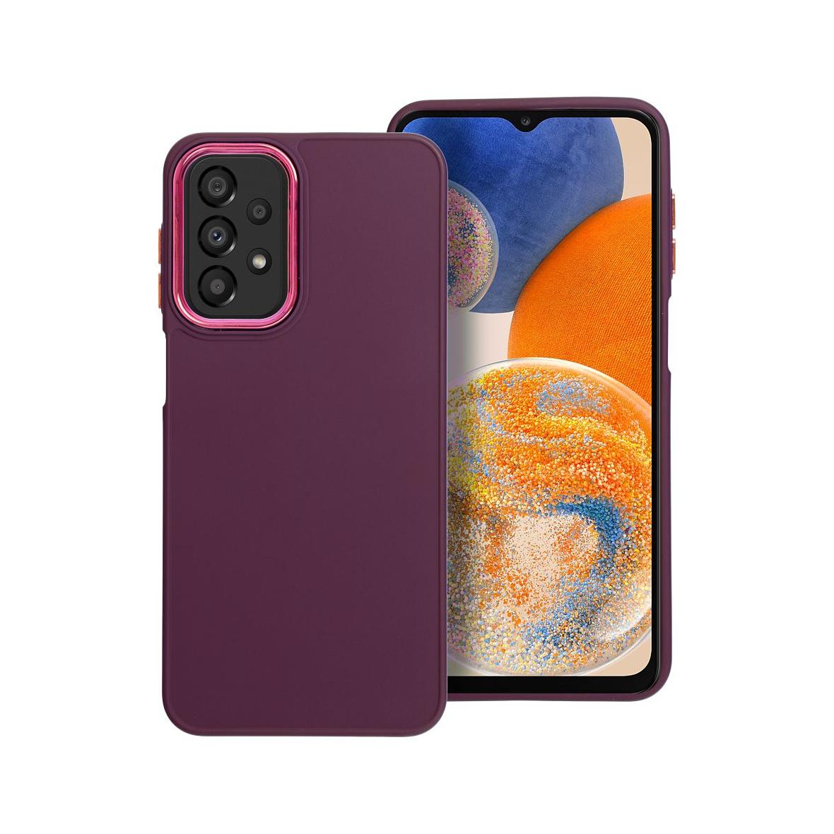 Futerał do Samsung A23 5G Frame fioletowy