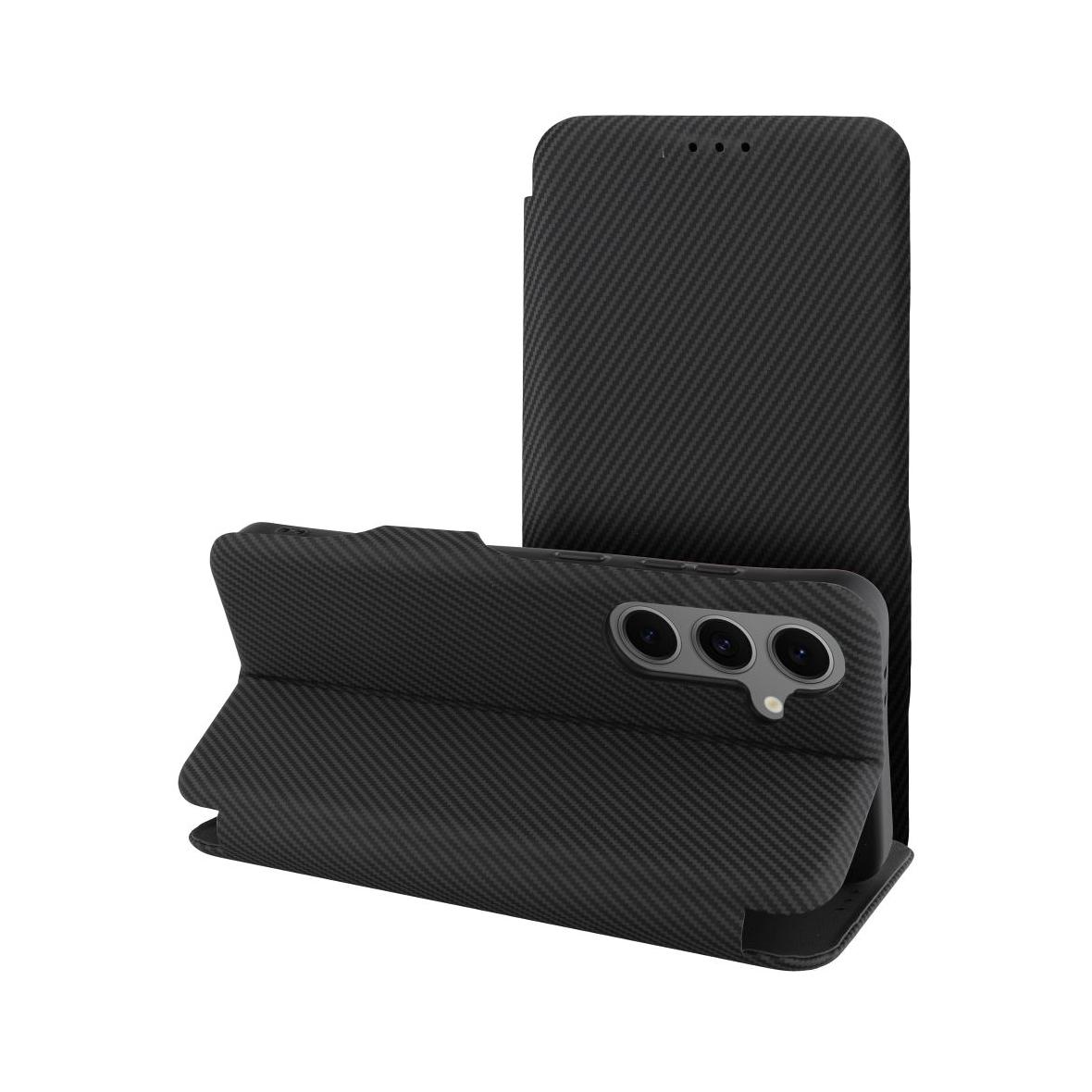 Etui z klapką na Samsung A15 Folio Side Magnet czarne