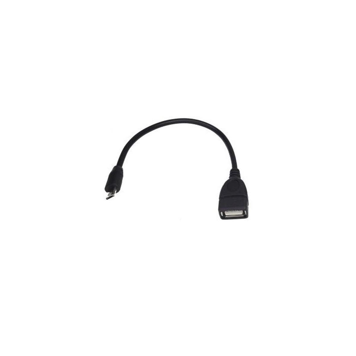 Adapter OTG USB A (żeński) do Micro USB (męski) czarny